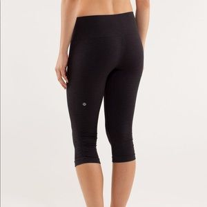 Lulu lemon In The Flow Crop Leggings Gray